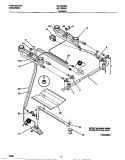 BURNER Diagram and Parts List for MPF300PBWD  Frigidaire Range