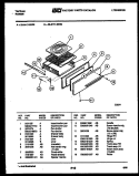 BROILER DRAWER PARTS Diagram and Parts List for 32-0117-23-03  Tappan Range