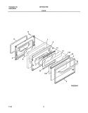 DOOR Diagram and Parts List for GEF352CHSB  Gibson Range
