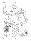 BODY Diagram and Parts List for FEF357ASA  Frigidaire Range