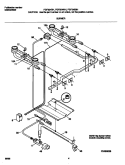 BURNER Diagram and Parts List for FGF324BHDA  Frigidaire Range