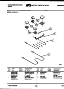 BROILER PARTS Diagram and Parts List for KF330JDD4  Frigidaire Range