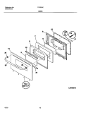 DOOR Diagram and Parts List for TGFS26CSA  Tappan Range
