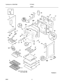 BODY Diagram and Parts List for FEF368GSA  Frigidaire Range
