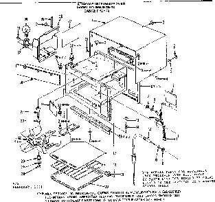 Cabinet Parts Diagram and Parts List for 5649978012  Kenmore Microwave