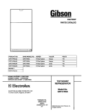 COVER Diagram and Parts List for GRT21R6AW4  Gibson Refrigerator