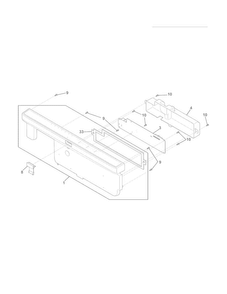 Control Panel Diagram and Parts List for FGHD2465NF1A  Frigidaire Dishwasher