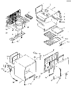 Refrigerator Cabinet Parts Diagram and Parts List for 56473711  Kenmore Refrigerator