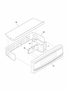 Control Panel Diagram and Parts List for 79040524400  Kenmore Wall Oven
