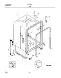 TUB Diagram and Parts List for GDB742RJS3  Gibson Dishwasher
