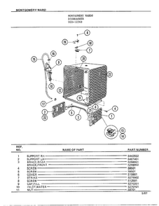 Dishwasher Page 2 Diagram and Parts List for 1236B  Frigidaire Dishwasher