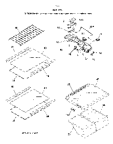 Shelves Diagram and Parts List for 2537050261C  Kenmore Refrigerator