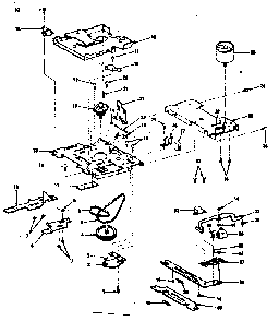 Cassette Player Diagram and Parts List for 5648998310  Kenmore Microwave