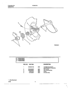 Dishwasher Page 3 Diagram and Parts List for 766  Frigidaire Dishwasher