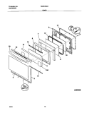 DOOR Diagram and Parts List for NGSE3WZAQE  Frigidaire Range
