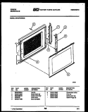 DOOR PARTS Diagram and Parts List for OM13P4NWHE  Gibson Microwave