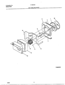 Air Handling Parts Diagram and Parts List for 5148004E  Frigidaire Air Conditioner
