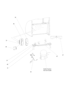 System Diagram and Parts List for BFPH45F4LM  Frigidaire Refrigerator
