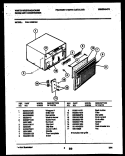 CABINET PARTS Diagram and Parts List for WAL103S1A2  Frigidaire Air Conditioner