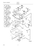BURNER Diagram and Parts List for GSG3PZCQD  Frigidaire Range