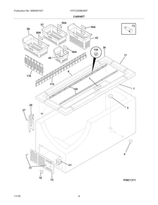 Part Location Diagram of 808695401 Frigidaire PIZZA BASKET