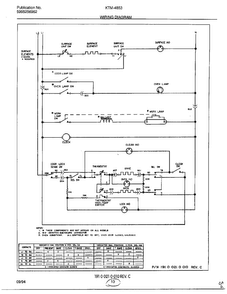 Wiring Diagram Diagram and Parts List for 4853  Frigidaire Range