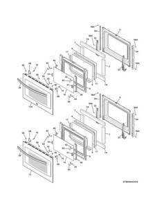 Part Location Diagram of 139099635 Frigidaire DOOR ASSEMBLY