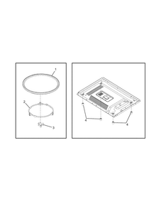 Recommended Spare Parts Diagram and Parts List for CFCE1439LW  Frigidaire Microwave