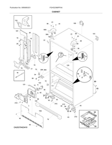 Part Location Diagram of 5304503994 Frigidaire BOARD-MAIN POWER