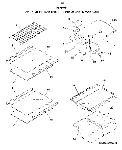 Shelves Diagram and Parts List for 25370302613  Kenmore Refrigerator