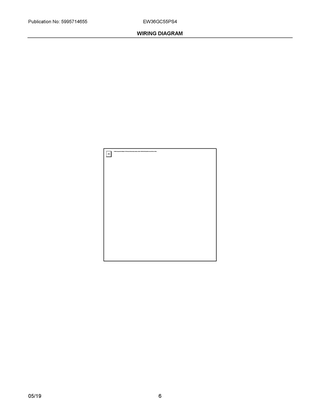 Wiring Diagram Diagram and Parts List for EW36GC55PS4  Frigidaire Cooktop