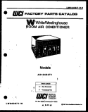 COVER Diagram and Parts List for AC08EK7A1  Frigidaire Air Conditioner