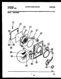DOOR PARTS Diagram and Parts List for FDG116RBW0  Frigidaire Dryer