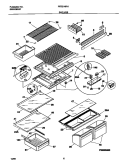 SHELVES Diagram and Parts List for FRT21NRHD0  Frigidaire Refrigerator