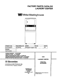 COVER Diagram and Parts List for WLXG42REW3  Westinghouse Washer Dryer Combo