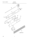 CONTROL PANEL Diagram and Parts List for FGB24S5DCF  Frigidaire Wall Oven
