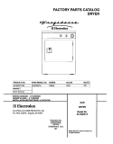COVER Diagram and Parts List for GLGQ221AS2  Frigidaire Dryer