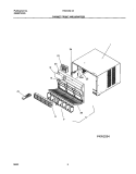CABINET Diagram and Parts List for FAC105L1A2  Frigidaire Air Conditioner