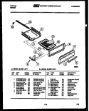 BROILER DRAWER PARTS Diagram and Parts List for 32-2227-00-01  Tappan Range
