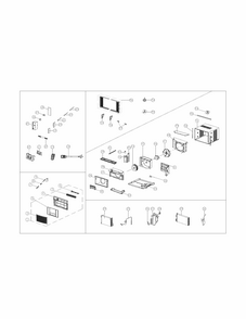 Recommended Spare Parts Diagram and Parts List for 25379184012  Kenmore Air Conditioner