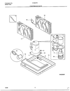 Compressor Parts Diagram and Parts List for 5138007E  Frigidaire Air Conditioner