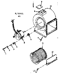 Part Location Diagram of 83391 Frigidaire Junction box