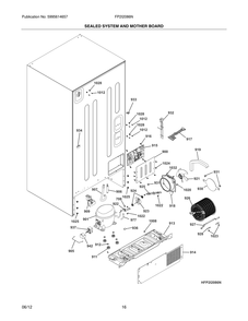 Part Location Diagram of 242263401 Frigidaire Bracket, Condenser Bar