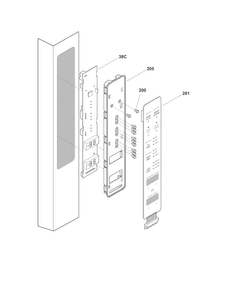 Controls Diagram and Parts List for FPHG2399MF7  Frigidaire Refrigerator