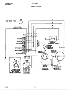 Wiring Diagram Diagram and Parts List for 5177004B  Frigidaire Air Conditioner