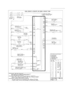 Wiring Diagram Diagram and Parts List for FGET2745KBB  Frigidaire Wall Oven