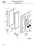 REFRIGERATOR DOOR Diagram and Parts List for FRS22ZGGD0  Frigidaire Refrigerator