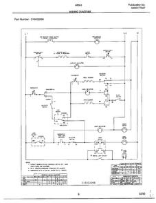 Wiring Diagram Diagram and Parts List for 486647C  Frigidaire Range