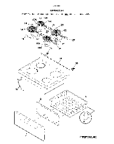 Top/drawer Diagram and Parts List for 79093002314  Kenmore Range
