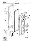 FREEZER DOOR Diagram and Parts List for FRS26ZNHD3  Frigidaire Refrigerator